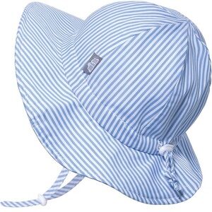 Blue and White Striped Sun Hat